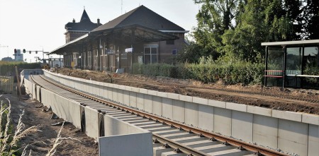 Nieuw spoor bij Station Kampen