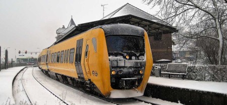 Winters station Kampen