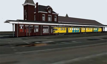 Station Kampen in 3D