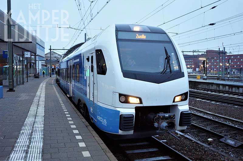 1g. Zwolle 10 december 2017, Keolis 7301 langs perron in Zwolle (foto K. Haar)