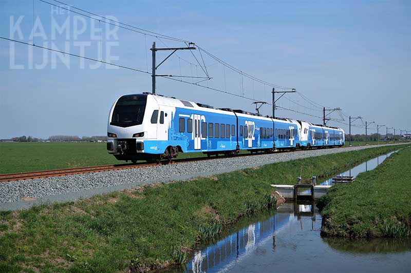 2a. ’s Heerenbroek 18 april 2018, Keolis 7308 + 7303 op weg naar Kampen (foto K. Haar)