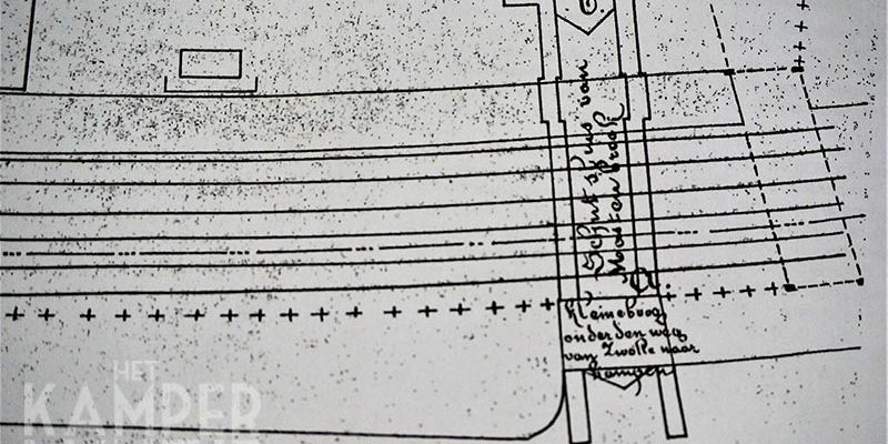 3. Schets uit 1865 voor plaatsing balken over sluis (coll. K. Haar)