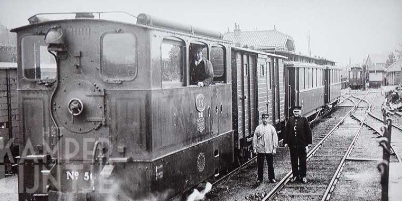 1a. Zwolle, tramstation Veerallee met stoomloc 56