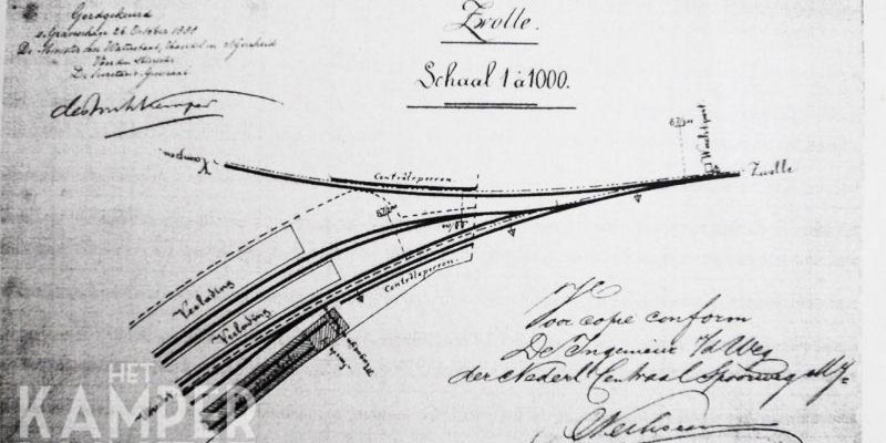 1. Tekening uit 1888 voor de bouw van twee controleperrons