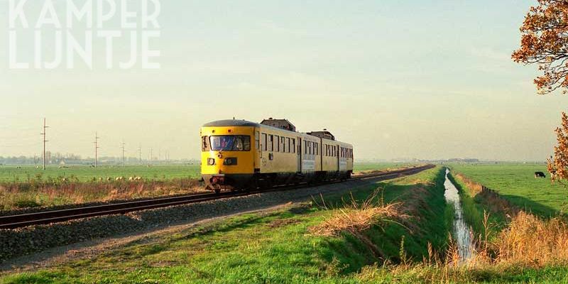 1. Westenholte 13 november 1989, DE-2 166 als trein 8543 op weg naar Kampen (foto Rein van Putten)