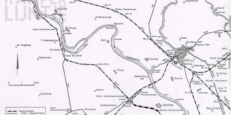 2a. Sporen naar Kampen 1913 (tekening Dick van de Spek)