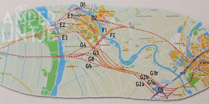 2. Kampen juli 2007, situatie voor aanleg Hanzelijn