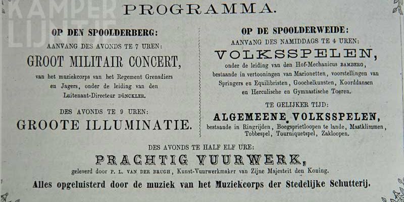 4b. Feestprogramma op 4 juni 1864