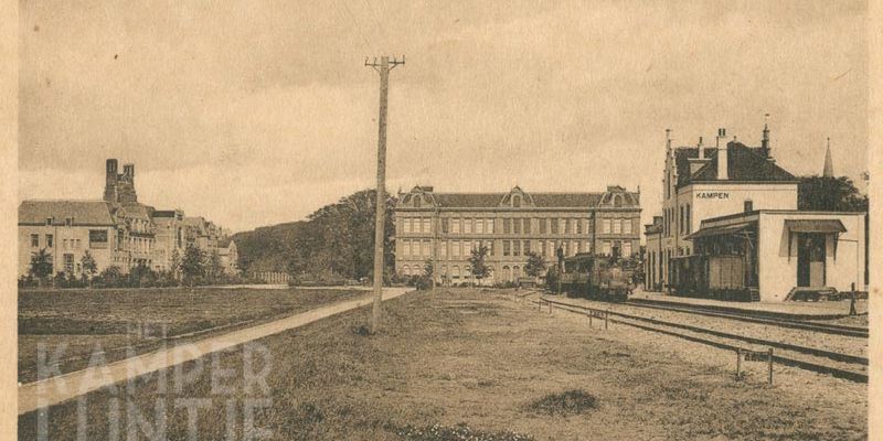 4d. Station Kampen Zuid met locomotief uit de 9700-serie