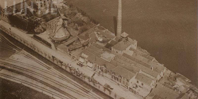 4. Emplacement Kampen Zuid vanuit de lucht omstreeks 1925