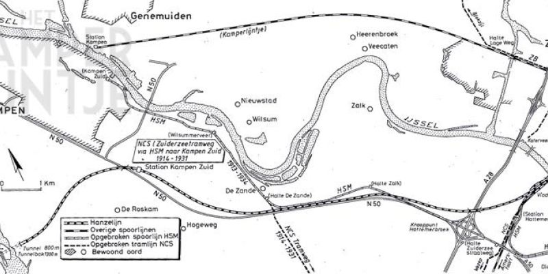 5. Tekening aansluiting Veluwelijn op Hanzelijn te Zwolle