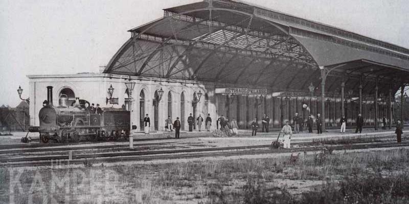6. Zwolle 1868, het net gebouwde station