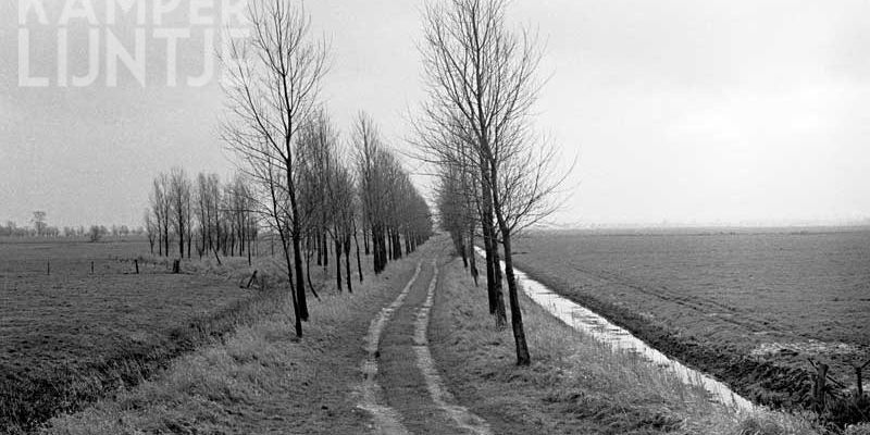 7a.  Zalk 11 februari 1967, het oude baanlichaam richting Hattem (foto R. Ankersmit)