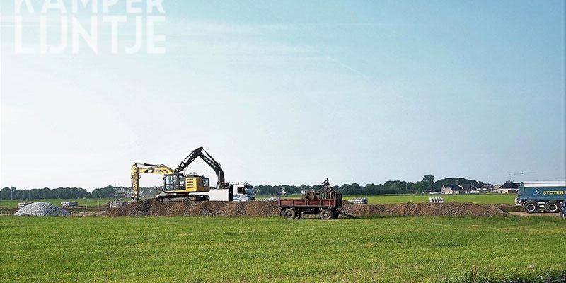 25b. Mastenbroek Stuurmansweg 22 juni 2017, opslag en afvoer oude ballast (foto Kasper Haar)