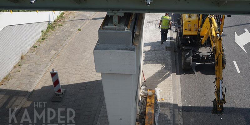 24v. Zwolle spoorbrug Blaloweg 22 juni 2017, duidelijk is de 30 cm verhoging te zien (foto K. Haar)