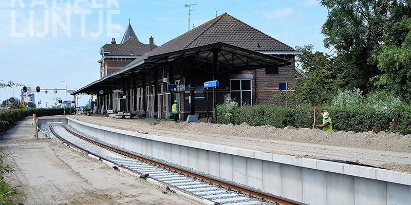 27m. Kampen 6 juli 2017, station Kampen in afwerkfase (foto Kasper Haar)