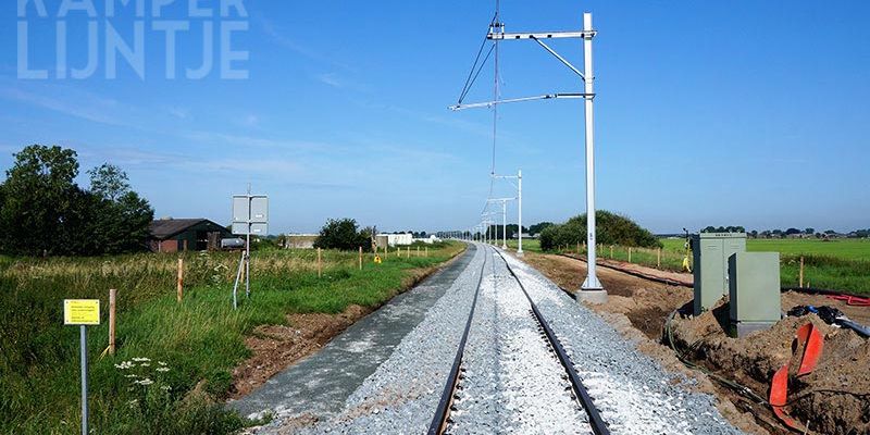 34c. Mastenbroek Stuurmansweg 22 juli 2017, de eerste draden zijn aangebracht (foto Kasper Haar)