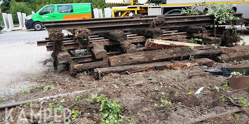 34s. Kampen 22 juli 2017, verwijderde delen laatste goederenspoor (foto Kasper Haar)