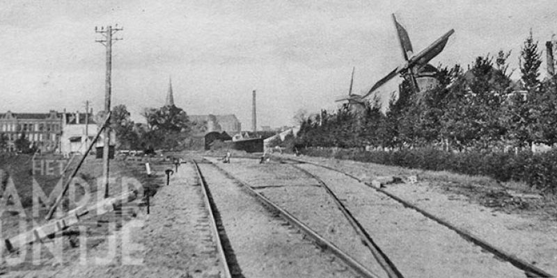 5b. Kampen 1930, emplacement Kampen Zuid met links de Parallelweg en rechts IJsseldijk