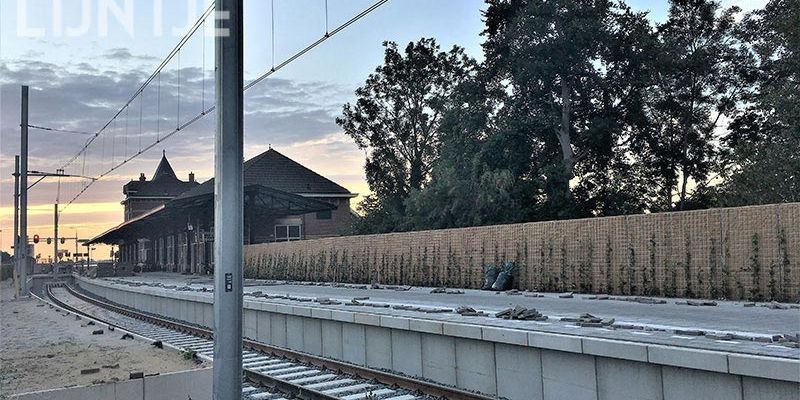 37a. Kampen 10 augustus 2017, een ‘groene’ wand is aangebracht (foto Kasper Haar)