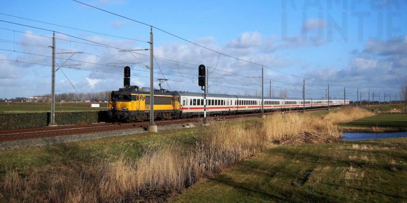 Kampen 26-2-2021, omgeleide ‘Berliner” Amsterdam – Berlijn bij Kampen (foto Kasper Haar)