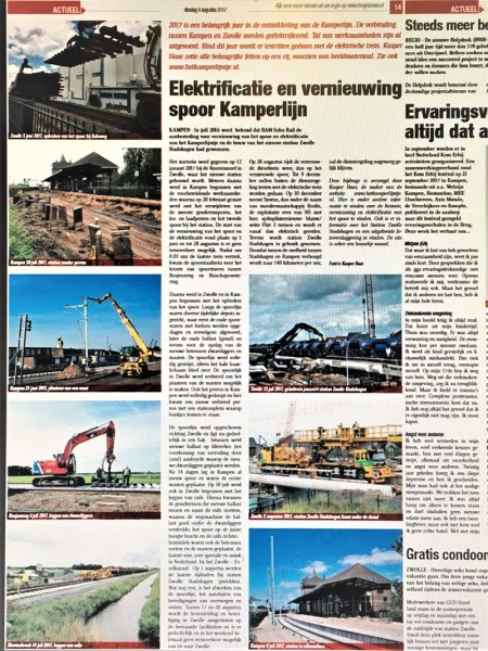 Elektrificatie en vernieuwing spoor Kamperlijn