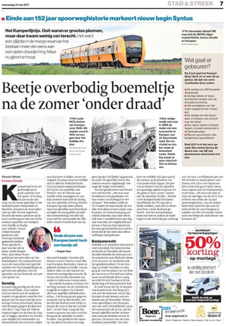 Kamperlijntje-kenner Kasper Haar in de Stentor